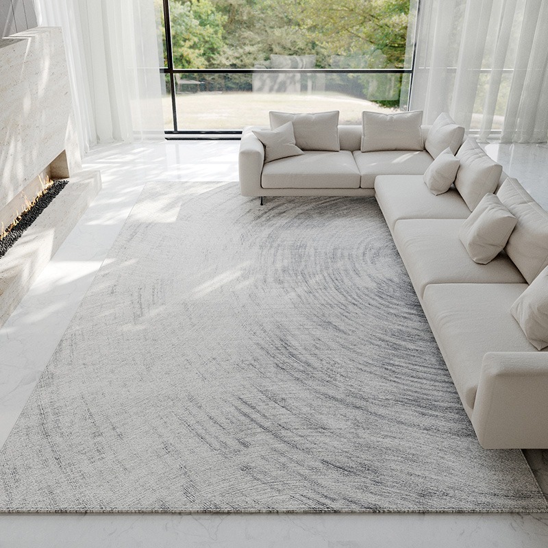 Luxury Home Textiles Usa - Alfombra abstracta gris claro, alfombras modernas