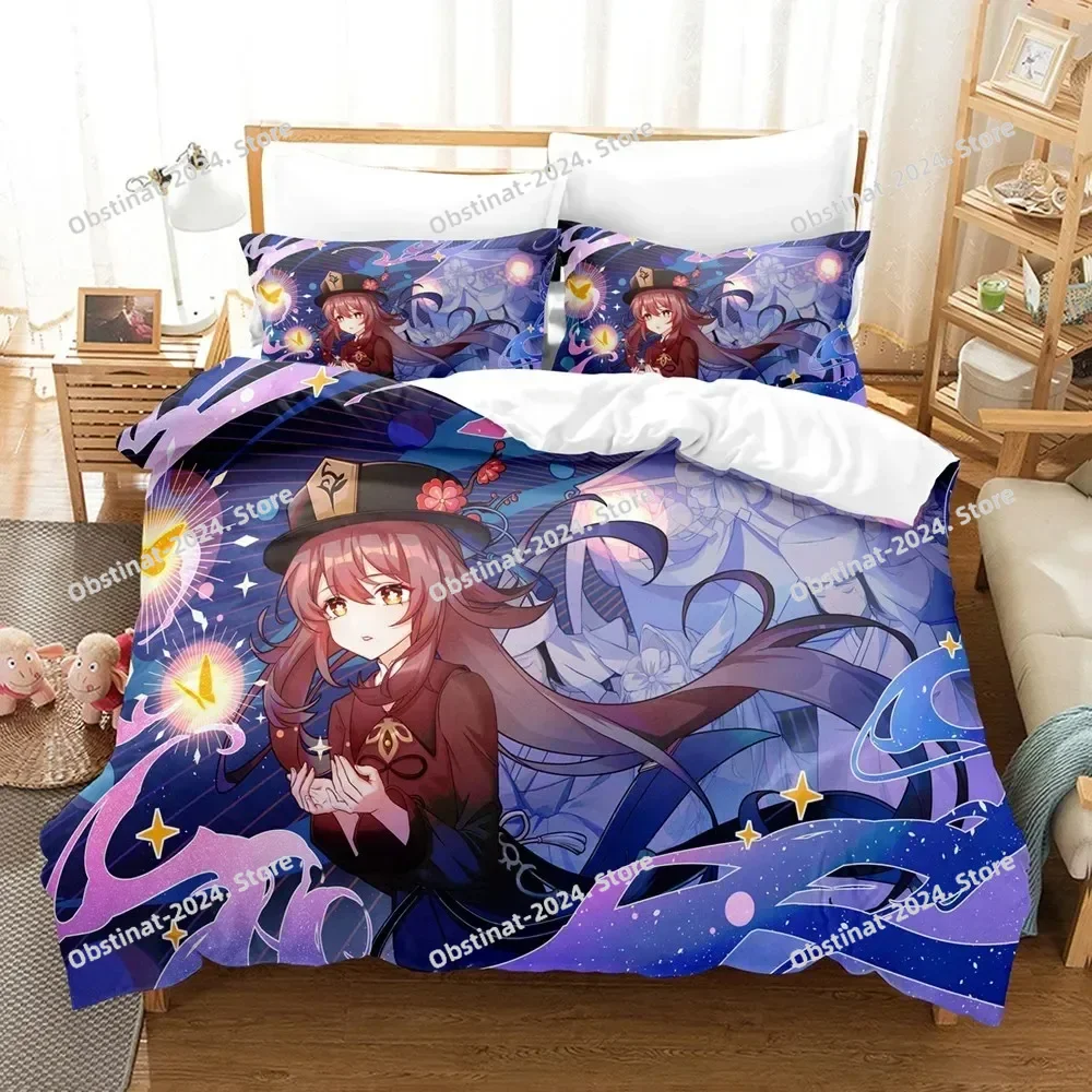Home Textiles And Decor - Juego de cama Hu Tao Genshin