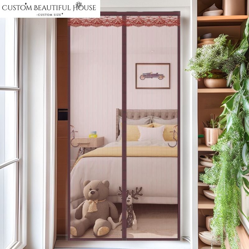 Home Textiles Luxury Curtains - Cortina de puerta Retro de lujo