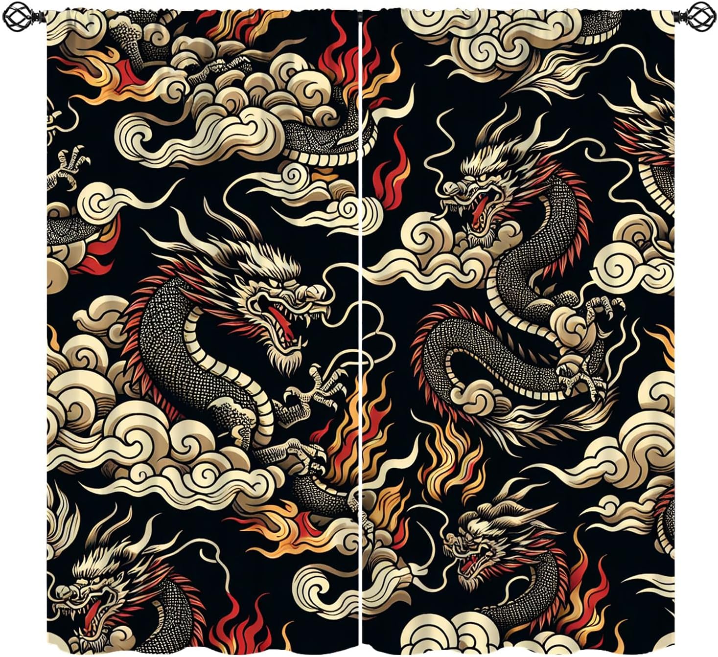 Home Textiles Luxury Curtains - Cortina de lujo con diseño de
