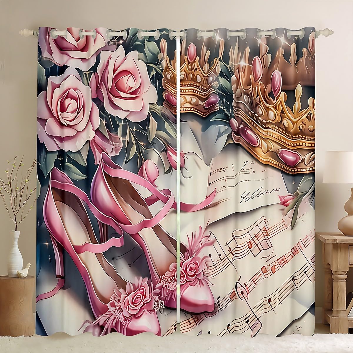 Home Textiles Luxury Curtains - Cortina de ducha con estampado de