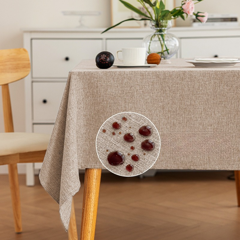 Linum Home Textiles - Ropa de mesa rectangular impermeable resistente