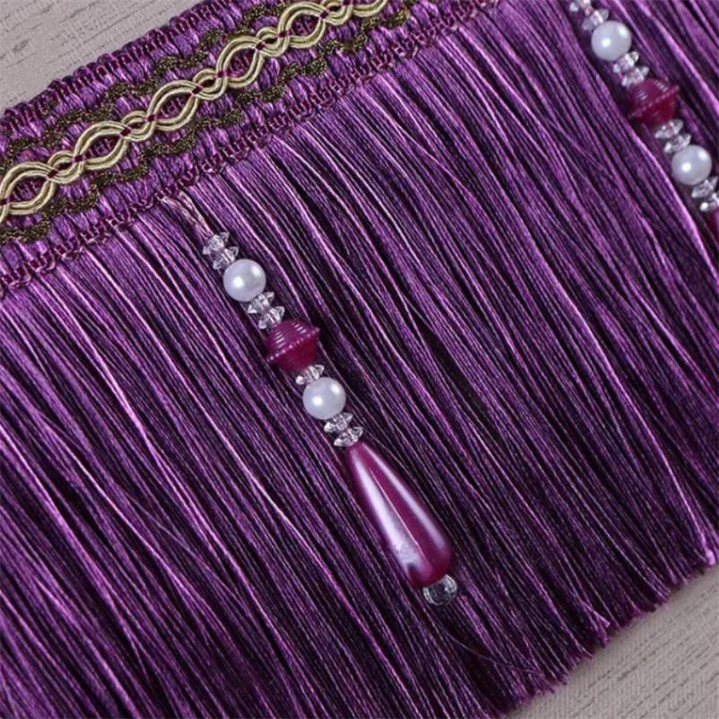 Home Textiles Luxury Curtains - Exquisito adorno de borla con cuentas