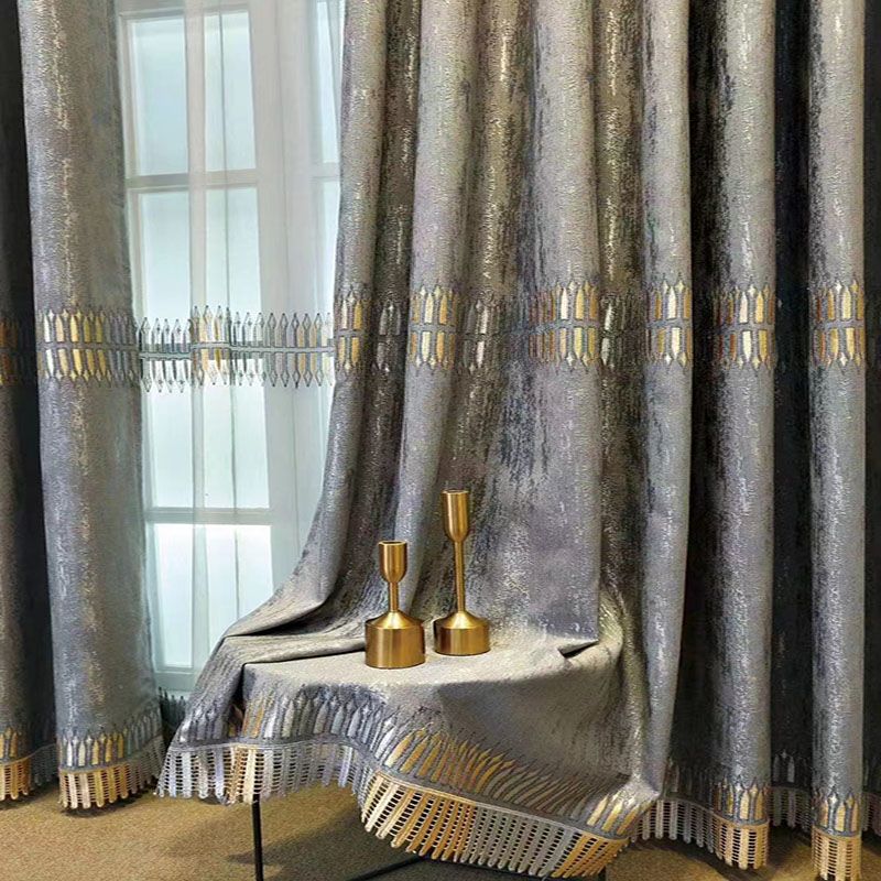 Cortina Opaca Bordada de Lujo, - Home Textiles Luxury Curtains reseña y precio