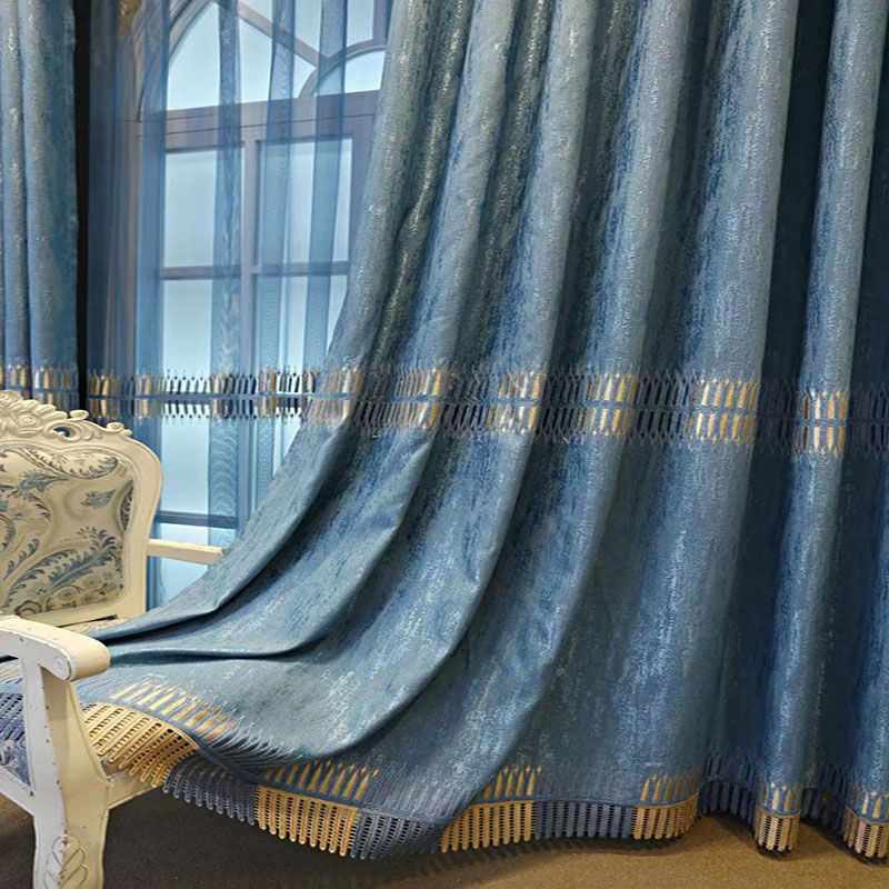 Cortina Opaca Bordada de Lujo, - Home Textiles Luxury Curtains reseña y precio