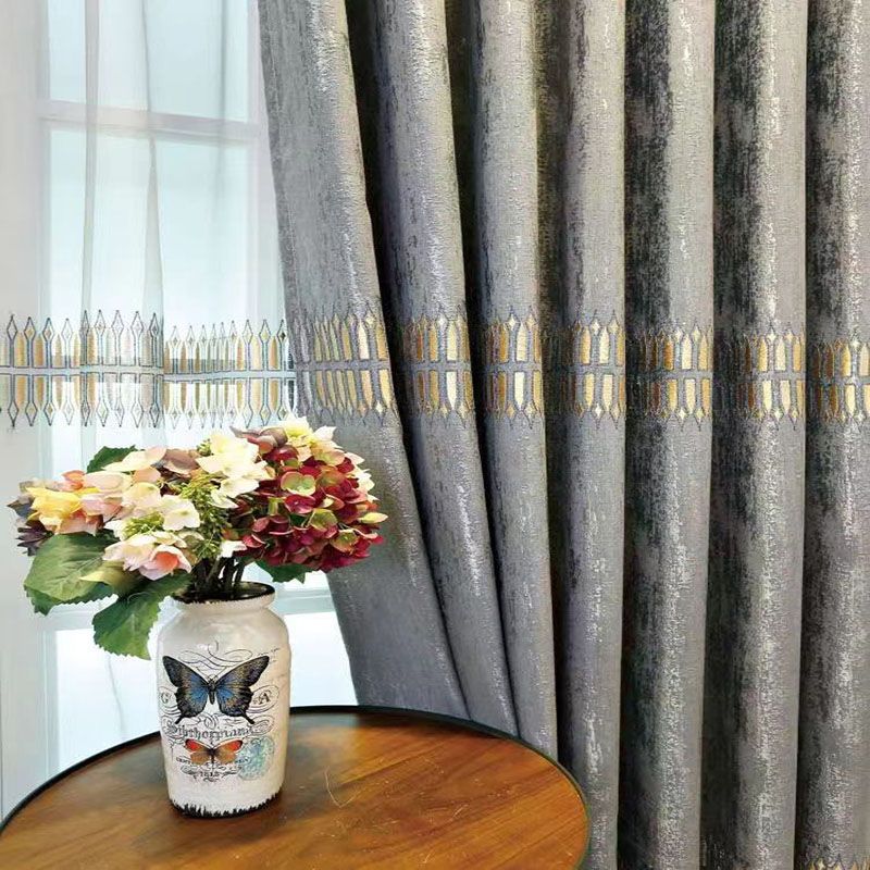 Cortina Opaca Bordada de Lujo, - Home Textiles Luxury Curtains reseña y precio