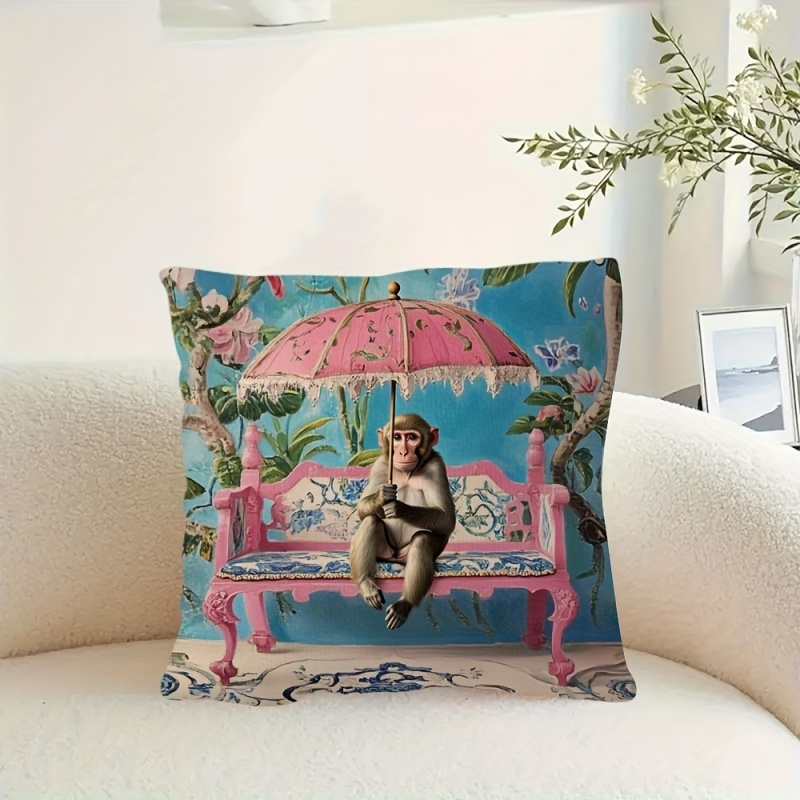 1 funda de almohada retro rosa - Pillow Insert 18X18 reseña y precio