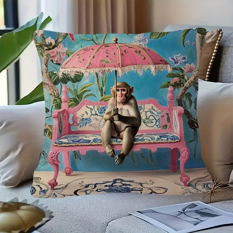 1 funda de almohada retro rosa - Pillow Insert 18X18 reseña y precio
