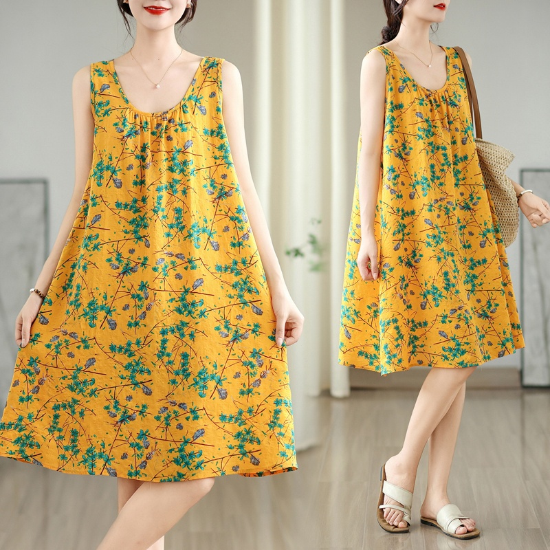 Vestido de verano de algodón y - Linum Home Textiles reseña y precio