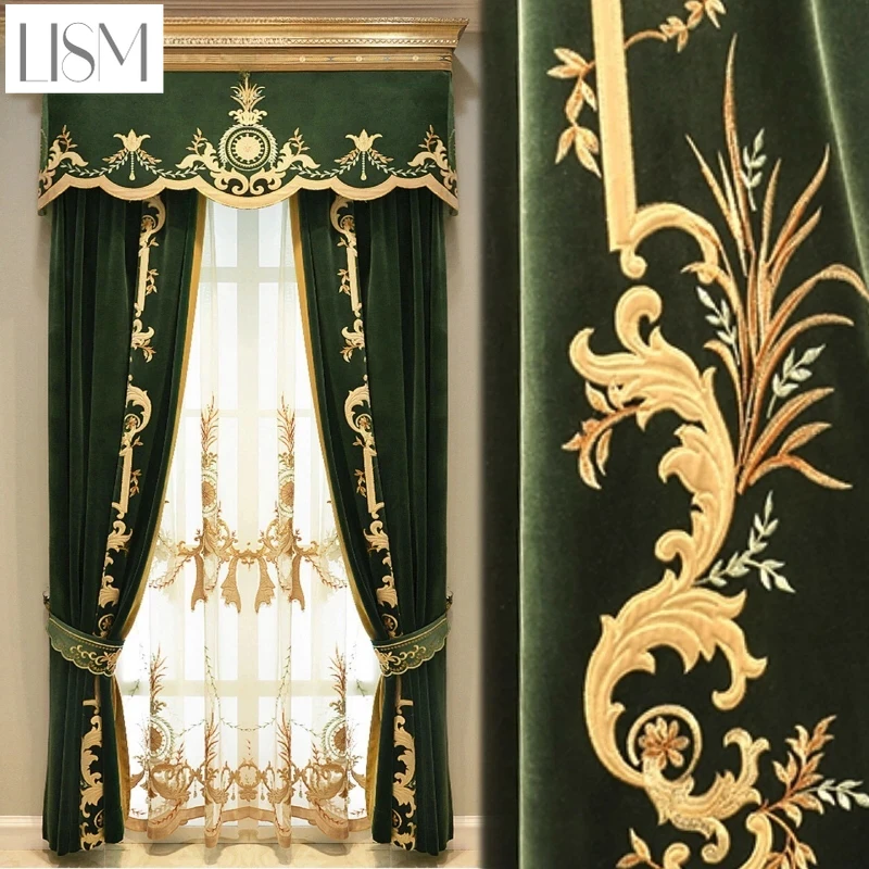 Cortinas europeas de lujo para - Home Textiles Luxury Curtains reseña y precio