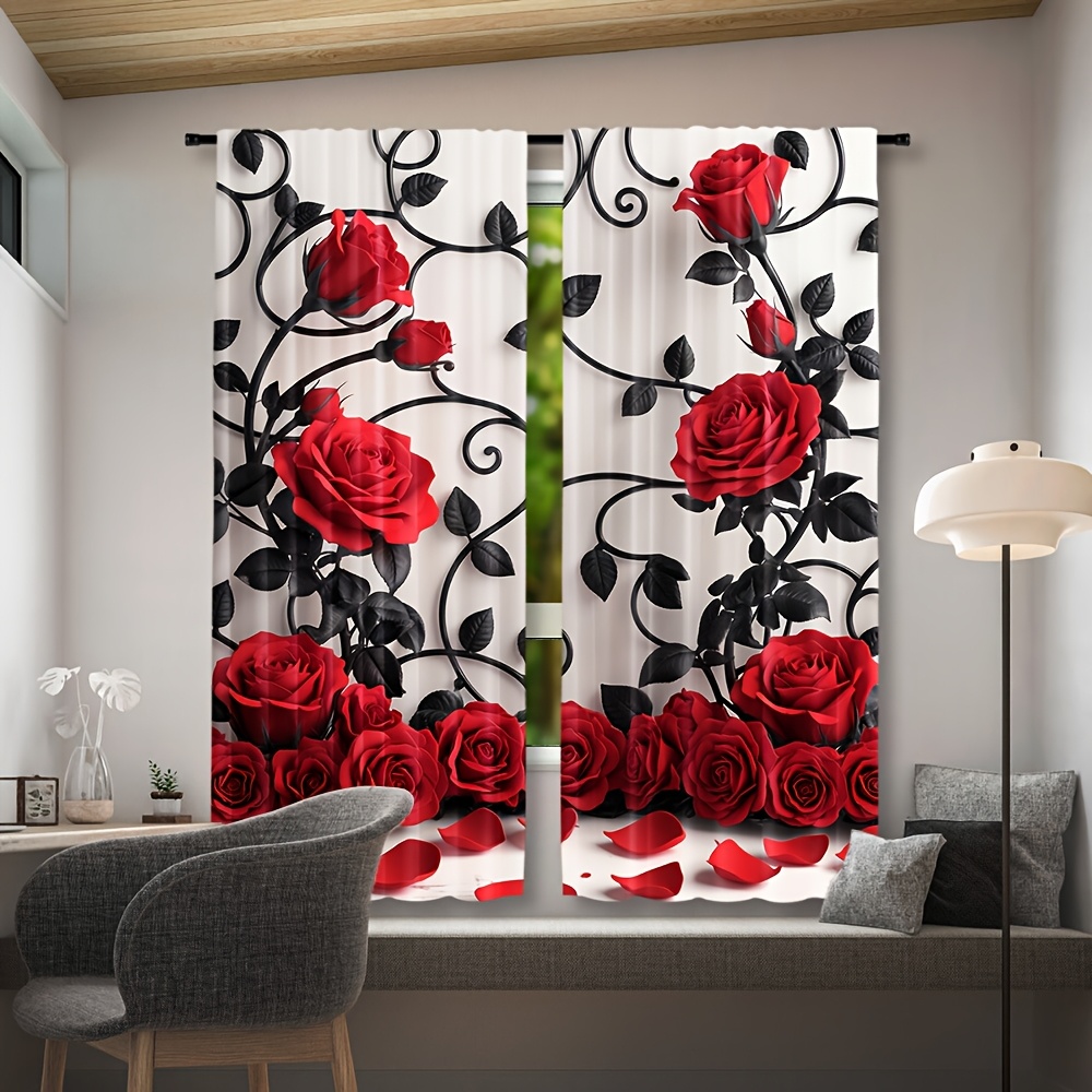 Cortinas de Lujo con Estampado - Home Textiles Luxury Curtains reseña y precio