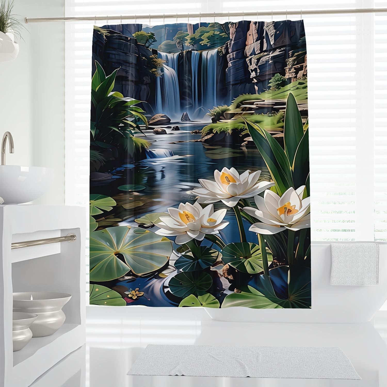 Cortina de Ducha Impermeable d - Home Textiles Luxury Curtains reseña y precio