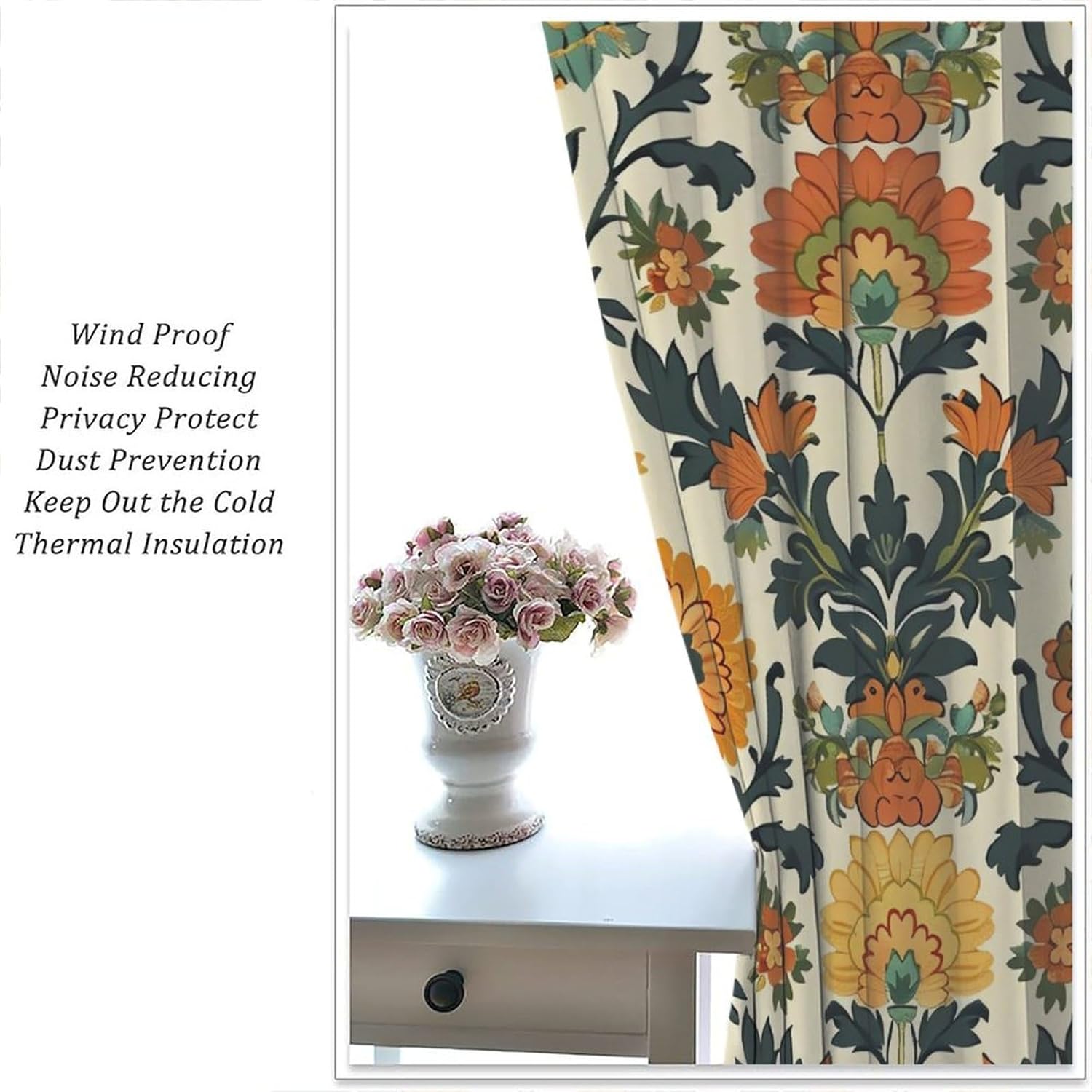 Cortinas de Lujo con Estampado - Home Textiles Luxury Curtains reseña y precio