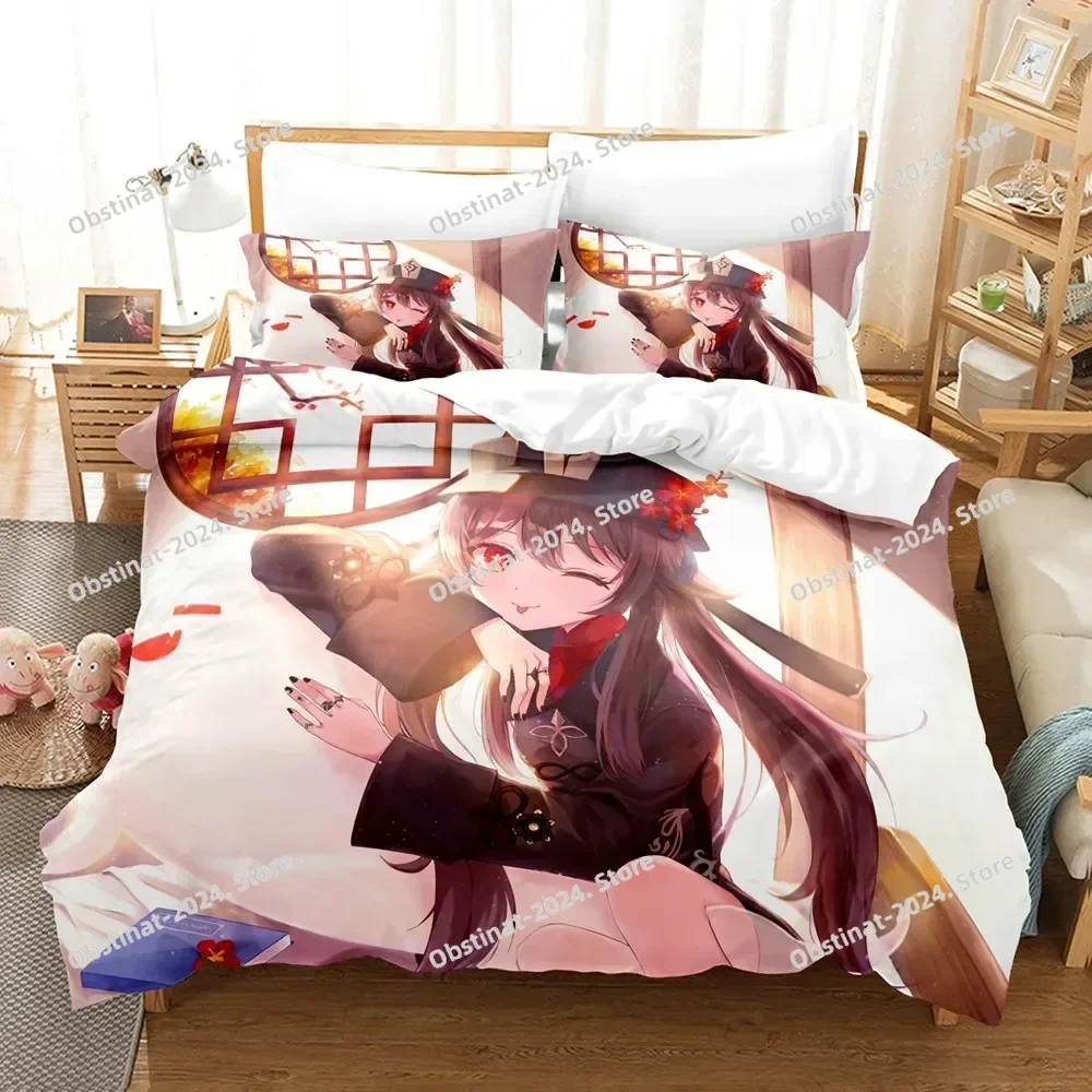 Juego de cama Hu Tao Genshin I - Home Textiles And Decor reseña y precio