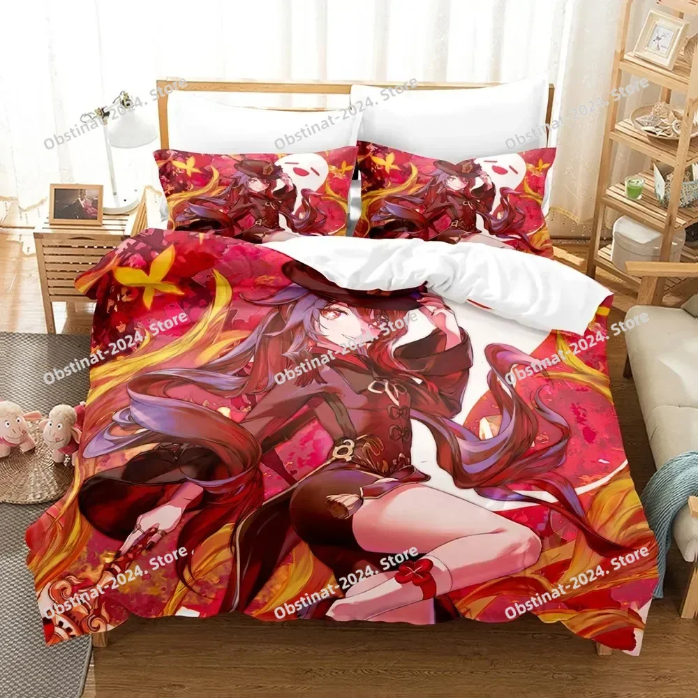 Juego de cama Hu Tao Genshin I - Home Textiles And Decor reseña y precio