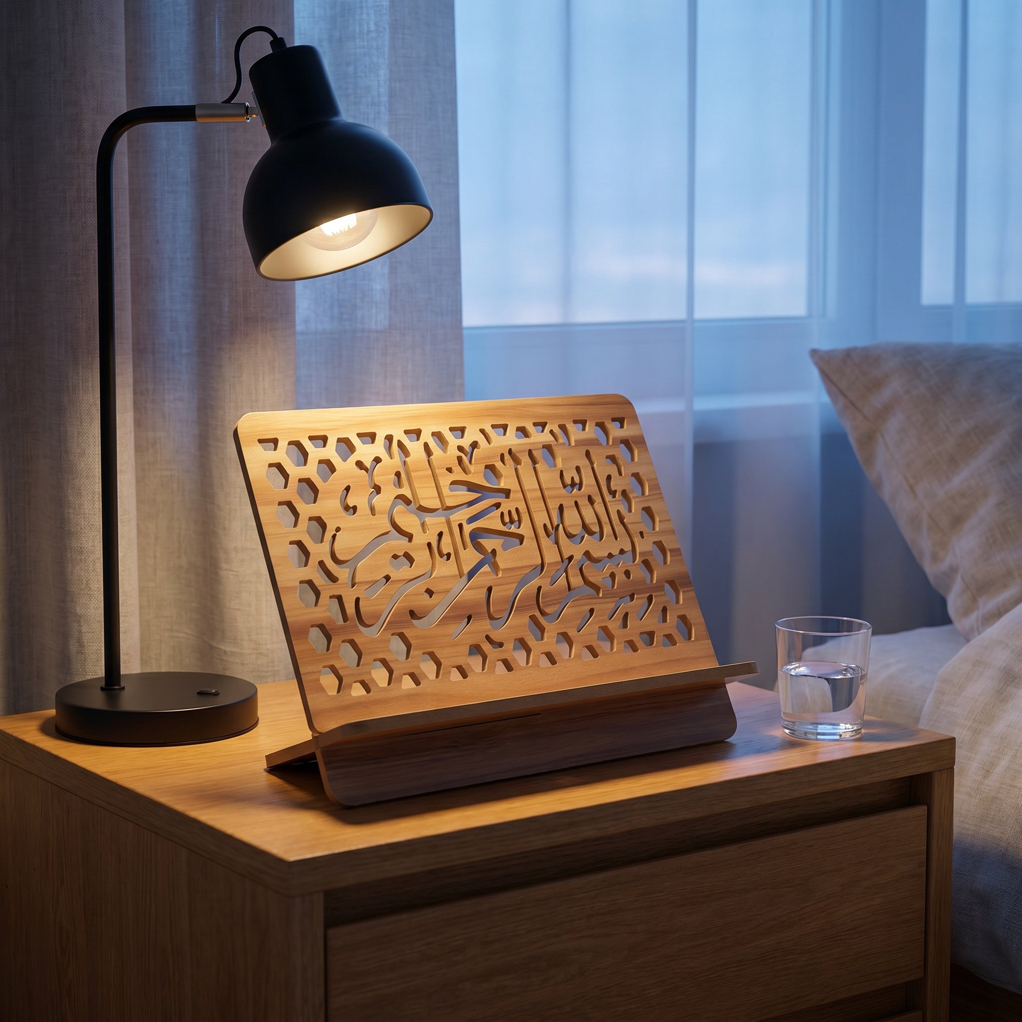 Soporte de Madera Tallado para - Home Quran reseña y precio