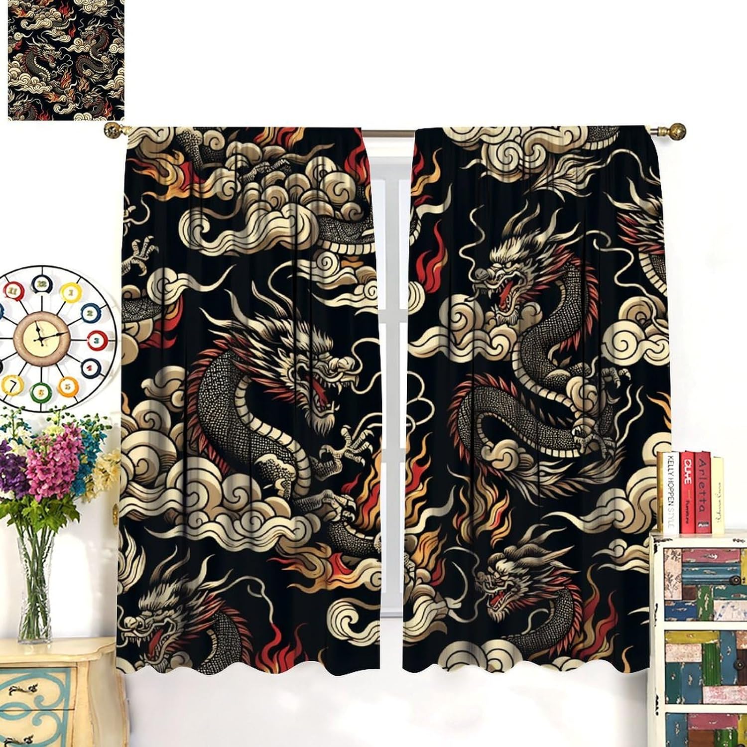 Cortina de lujo con diseño de  - Home Textiles Luxury Curtains reseña y precio