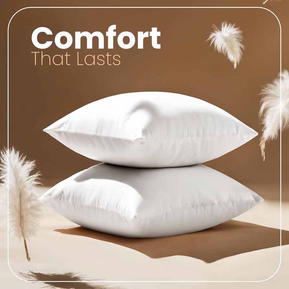 Par de Almohadillas Blancas de - Pillow Insert 18X18 reseña y precio