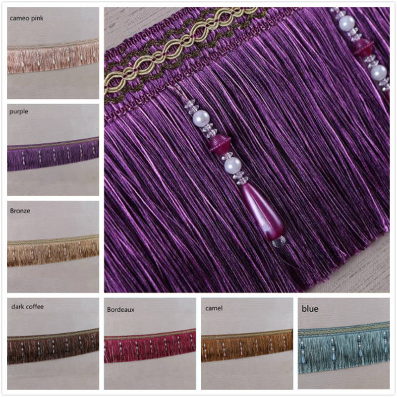 Exquisito adorno de borla con  - Home Textiles Luxury Curtains reseña y precio