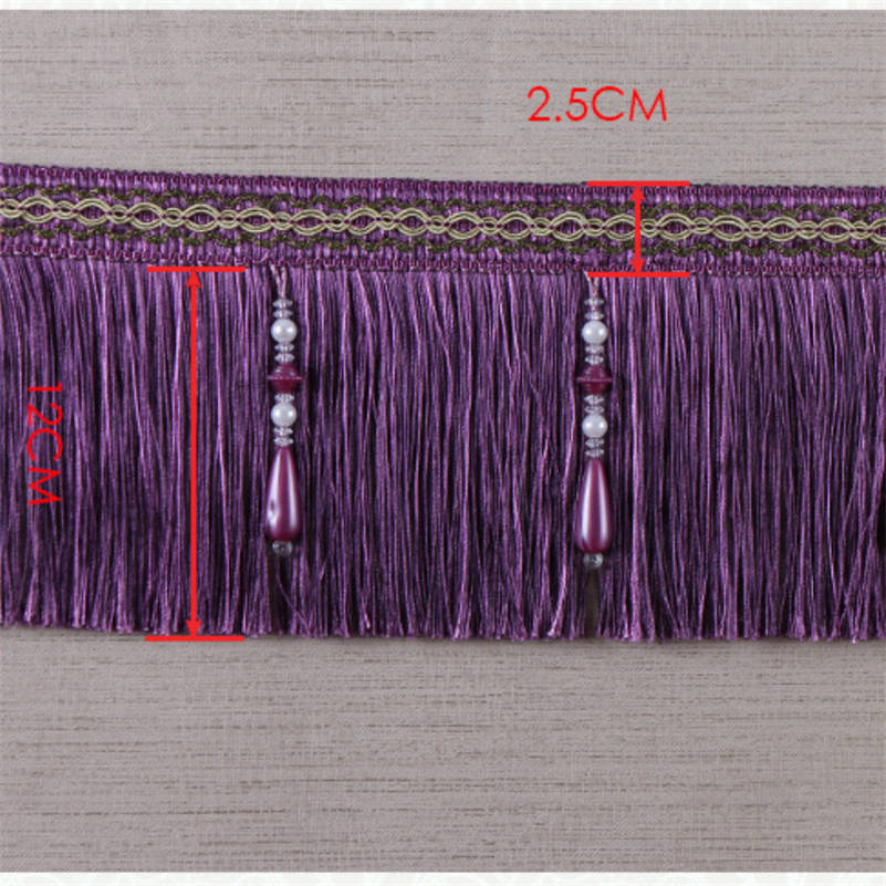 Exquisito adorno de borla con  - Home Textiles Luxury Curtains reseña y precio