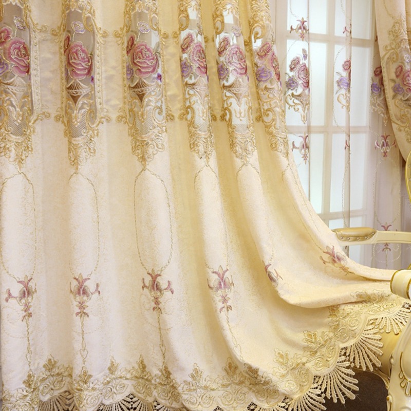 Cortinas de Textil Beige de Al - Home Textiles Luxury Curtains reseña y precio